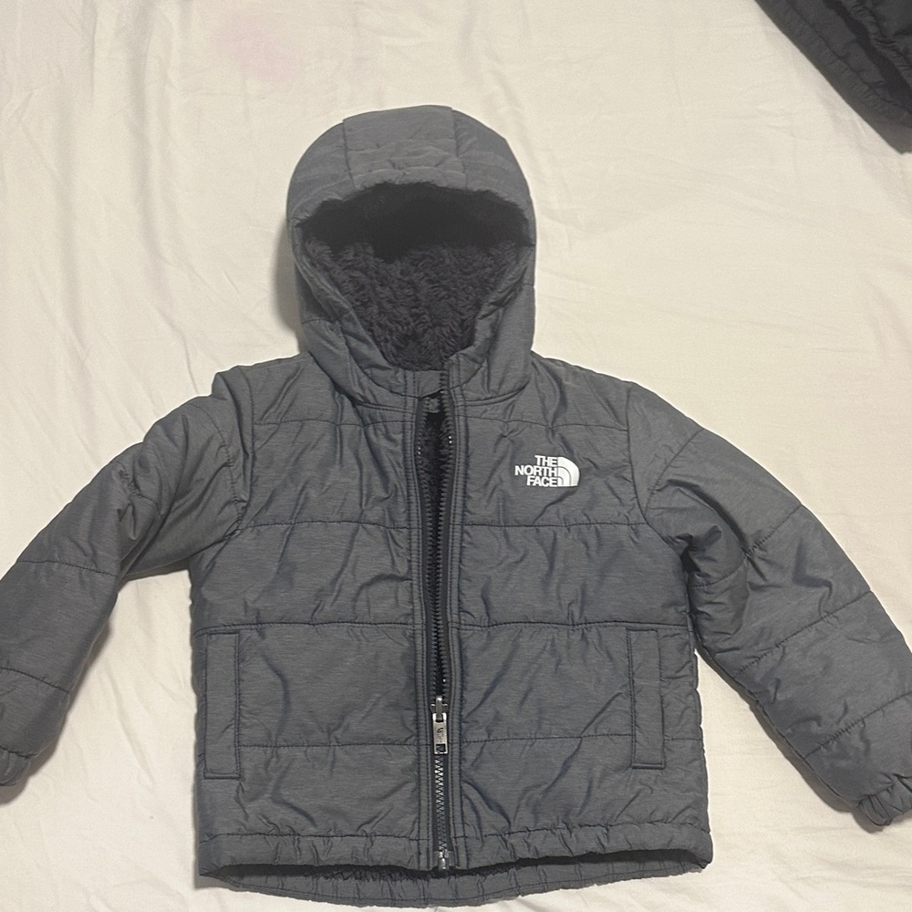 The North Face Kids Gray Puffer Jacket